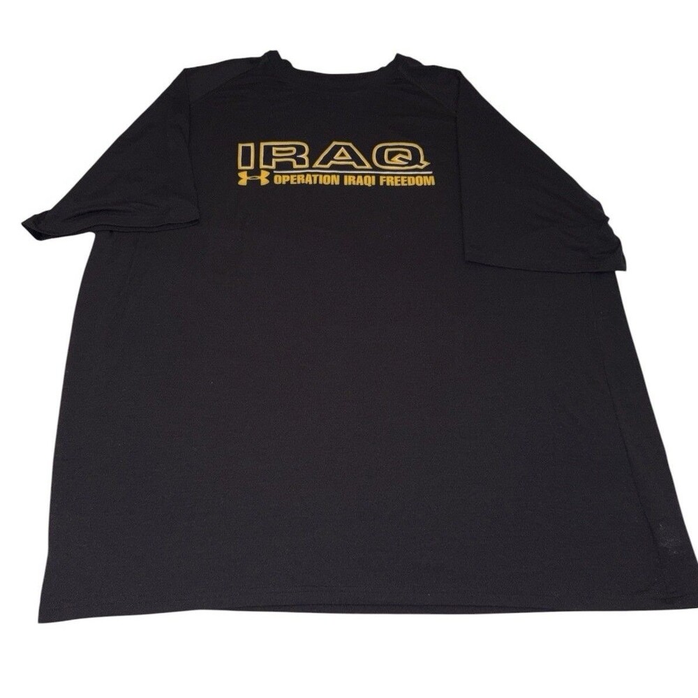 Under Armour IRAQ Tee T-Shirt Mens XXL 2XL Operation Iraqi Freedom Troops Army